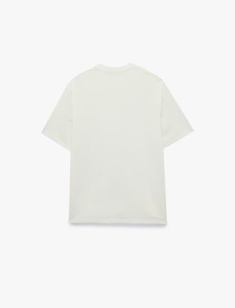 Pamuklu Bisiklet Yaka Kısa Kollu Basic Oversize Tişört