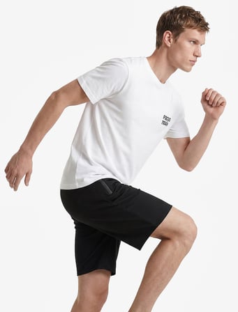 Straight Fit Fermuarlı Cepli Beli Bağcıklı Spor Şort
