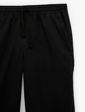 Pamuk Keten Karışımlı Bol Loose Fit Beli Bağcıklı Yazlık Pantolon