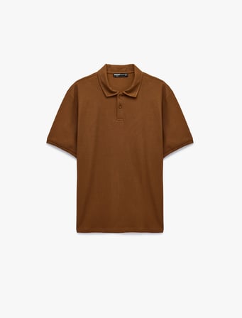 Pamuklu Kısa Kollu Regular Fit Polo Yaka Tişört