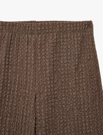 Bürümcük Kumaş Geniş Paça Pantolon
