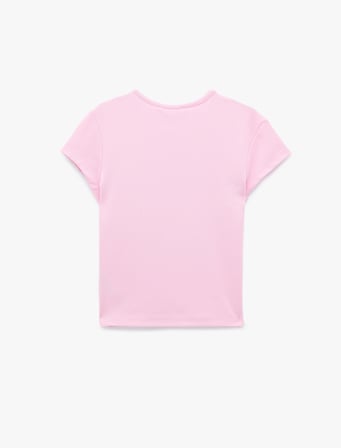 Koton X Sibil Çetinkaya - Slim Fit Pamuklu Kısa Kollu Kiraz Baskılı Tişört
