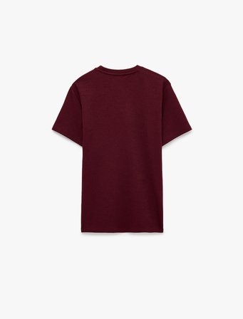 Regular Fit Kısa Kollu Bisiklet Yaka Tişört