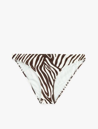 Zebra Desenli Bikini Altı