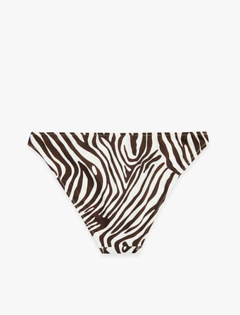 Zebra Desenli Bikini Altı