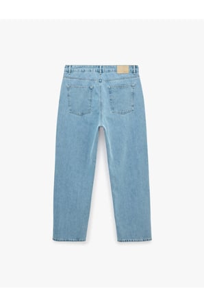 Normal Bel Cepli Bol Baggy Jean Pantolon