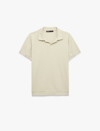 Regular Fit Pamuklu Kısa Kollu Basic Polo Yaka Tişört
