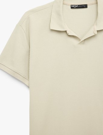 Regular Fit Pamuklu Kısa Kollu Basic Polo Yaka Tişört