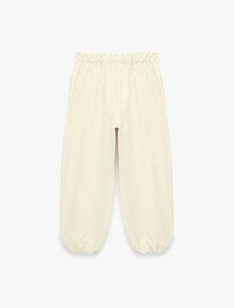 Beli Lastikli Bol Kesim Balon Form Pantolon