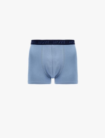 Baskılı Lastik Detaylı Pamuklu 3'lü Boxer Seti