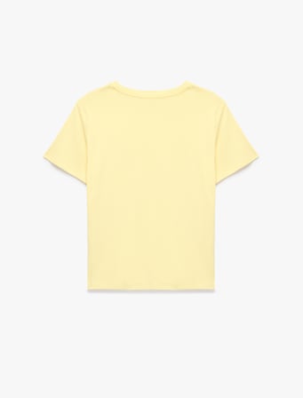Pamuklu Kısa Kollu Bisiklet Yaka Oversize Basic Tişört