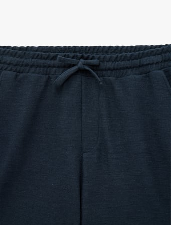 Regular Fit Cepli Bermuda Beli Bağcıklı Şort