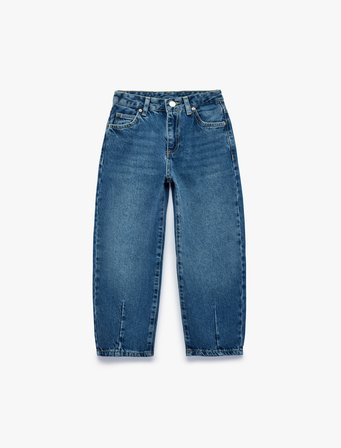 Pamuklu Loose Fit Denim Pantolon