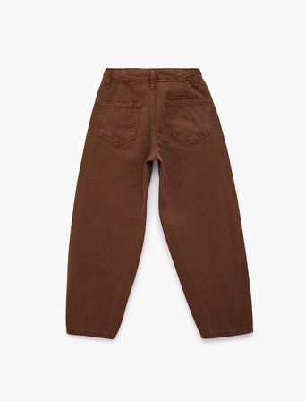 Pamuklu Bol Kesim Cepli Balon Fit Pantolon