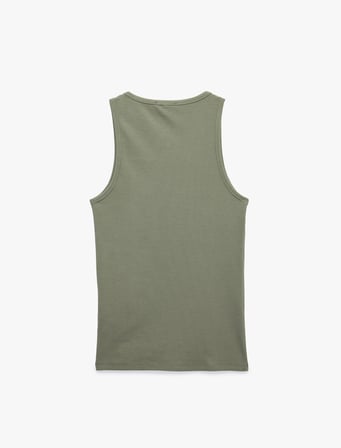 Kolsuz Pamuklu Bisiklet Yaka Slim Fit Atlet