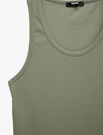 Kolsuz Pamuklu Bisiklet Yaka Slim Fit Atlet