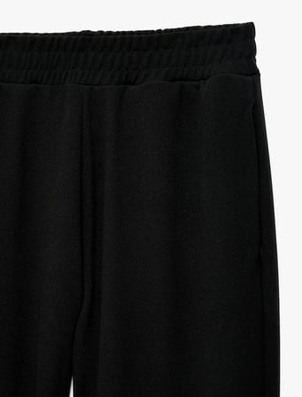 Krep Scuba Kumaş Beli Lastikli Cepli Jogger Eşofman Altı