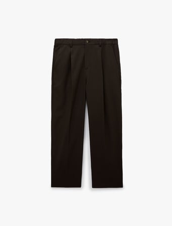Regular Fit Viskon Karışımlı Cepli Pileli Kumaş Pantolon