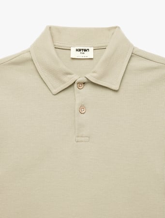 Pamuklu Kısa Kollu Basic Polo Yaka Tişört