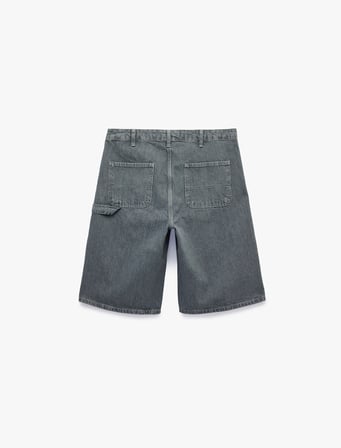 Pamuklu Rahat Kalıp Bermuda Carpenter Jean Şort