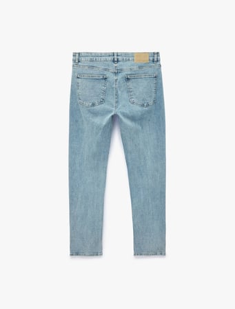 Normal Bel Cepli Pamuklu Skinny Jean Pantolon - Michael Jean
