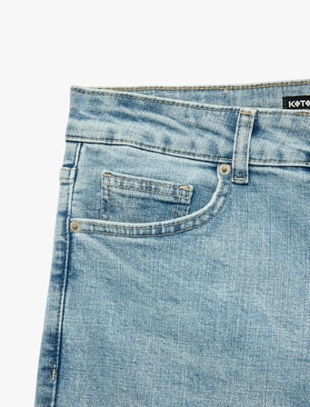 Normal Bel Cepli Pamuklu Skinny Jean Pantolon - Michael Jean