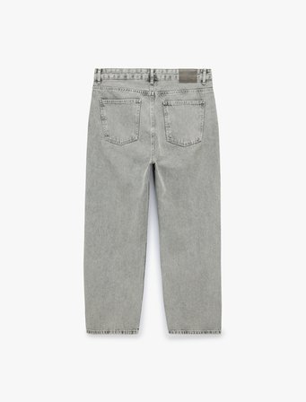Bol Normal Bel Oversize Pamuklu Baggy Jean Pantolon