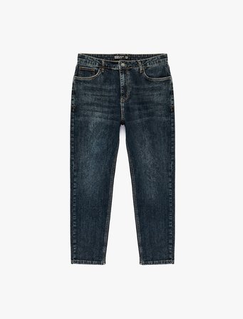 Normal Bel Cepli Pamuklu Tapered Fit Jean Pantolon - Joe Jean