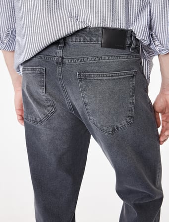Düz Paça Normal Bel Straight Fit Jean Pantolon - Mark Jean