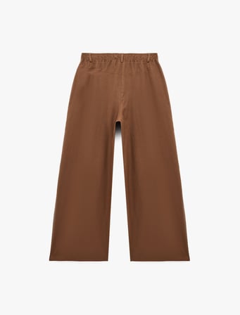 Koton X Şahika Ercümen - Cepli Pile Detaylı Baggy Keten Pantolon