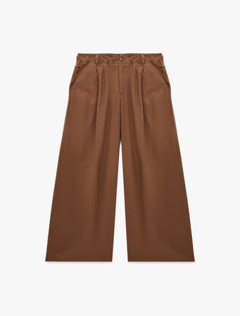 Koton X Şahika Ercümen - Cepli Pile Detaylı Baggy Keten Pantolon