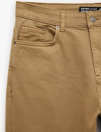 Normal Bel Cepli Pamuklu Tapered Fit Jean Pantolon - Joe Jean