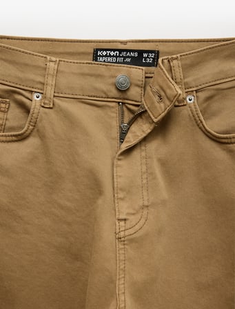 Normal Bel Cepli Pamuklu Tapered Fit Jean Pantolon - Joe Jean