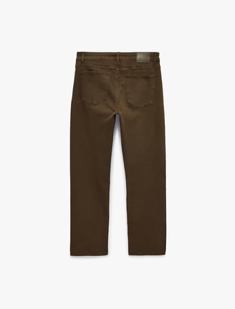 Normal Bel Pamuklu Straight Fit Jean Pantolon - Mark Jean