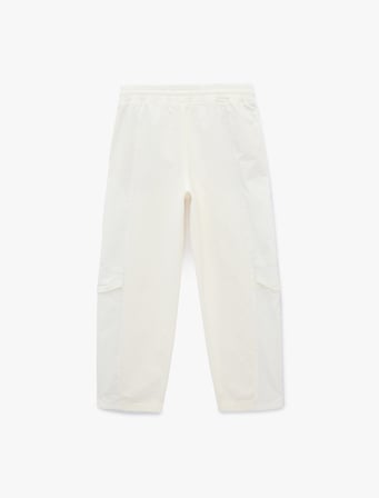 Beli Lastikli Pamuklu Rahat Kalıp Paraşüt Pantolon