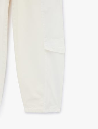 Beli Lastikli Pamuklu Rahat Kalıp Paraşüt Pantolon