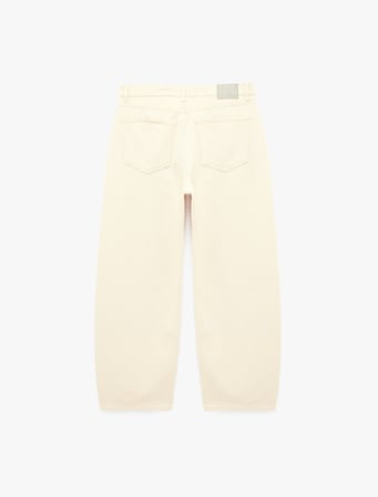 Pamuklu Bol Normal Bel Cepli Oversize Barrel Fit Jean Pantolon