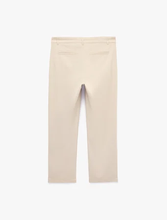 Normal Bel Viskon Karışımlı Kumaş Pantolon