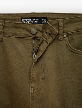 Normal Bel Pamuklu Cepli Straight Fit Jean Pantolon - Mark Jean