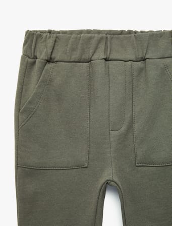 Cepli Beli Bağcıklı Pamuklu Şardonlu Jogger Eşofman Altı