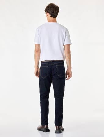 Normal Bel Cepli Pamuklu Slim Fit Jean Pantolon - Slim Fit Jeans