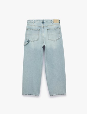 Cepli Pamuklu Normal Paça Oversize Super Baggy Pantolon