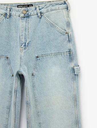 Cepli Pamuklu Normal Paça Oversize Super Baggy Pantolon