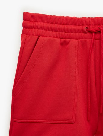Beli Bağcıklı Cep Detaylı Mini Şort