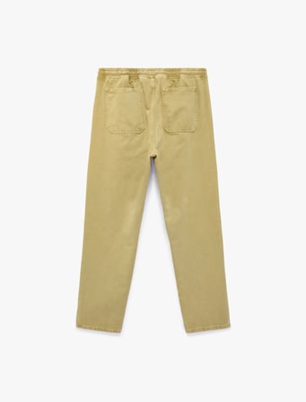 Regular Fit Pamuklu Beli Bağcıklı Jean Pantolon