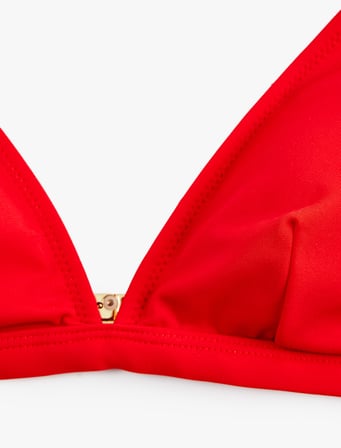 V Yaka Bralet Bikini Üstü