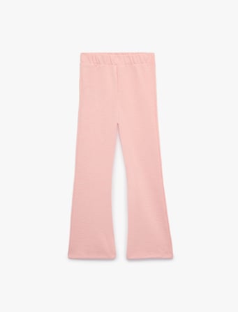 Beli Lastikli Basic İspanyol Paça Pantolon