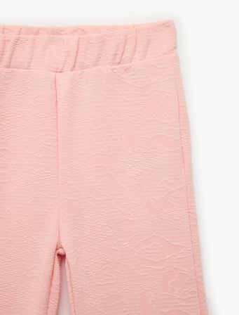 Beli Lastikli Basic İspanyol Paça Pantolon