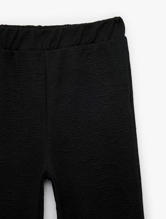Beli Lastikli Basic İspanyol Paça Pantolon
