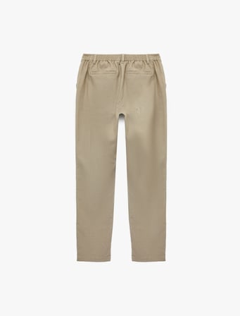 Cepli Beli Lastikli Keten Karışımlı Slim Fit Pantolon